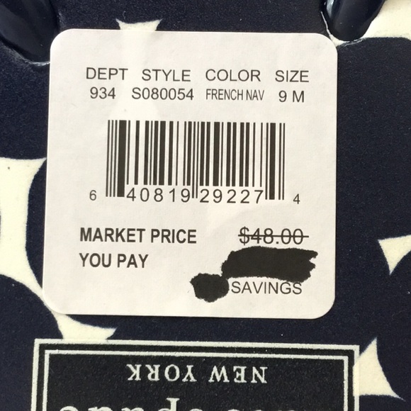 NWT KATE SPADE FLIP-FLOPS - Picture 3 of 3